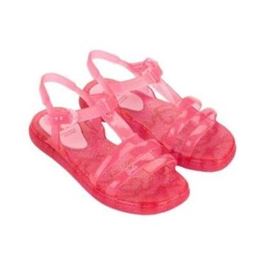 Imagem de Sandália Infantil Barbie Glass Rosa Glitter Grendene Kids 23434-BX679-Feminino