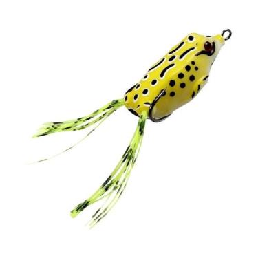 Imagem de Isca Artificial Flutuante Preta Em Formato De Sapo Com Anzol Duplo Pon