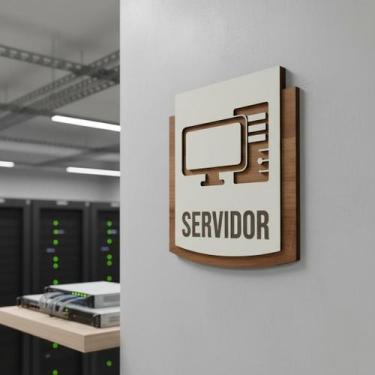 Imagem de Placa De Sinalização  Servidor - NoBrand