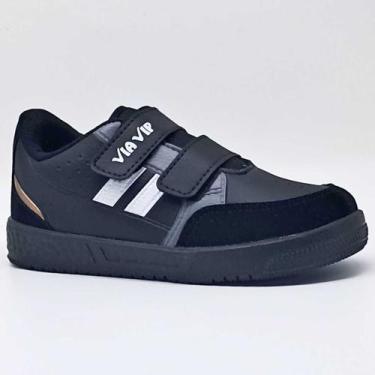 Imagem de Tênis Infantil Via Vip Casual Meninos Casual tiras autocolantes Vv3806