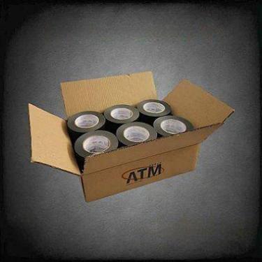 Imagem de Kit com 12 Unidades de Fita Crepe 706 Preta 50mm x 50m - no-brand