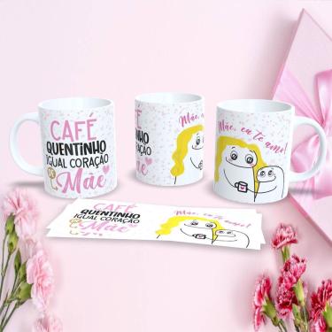 Imagem de Caneca Dia das Mães Flork 325ML Estampa 30 para Presente Criativo em Porcelana Branco O...