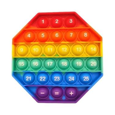 Imagem de Brinquedos Sensoriais Antiestresse Com Letras A-Z E Números, Pop It De