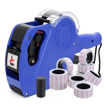 Imagem de Etiquetadora Manual De Preços 8 Dígitos + Refil + 10 Rolos - Congratul