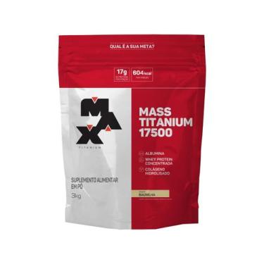 Imagem de Hipercalórico Mass Titanium 17500 3kg Max Titanium Sabor Baunilha, Bau