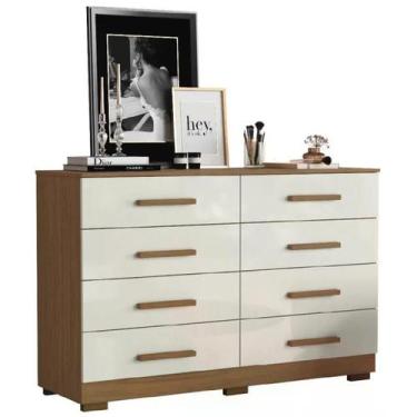 Imagem de Comoda 8 Gavetas - Aramoveis, Atacama / Off White