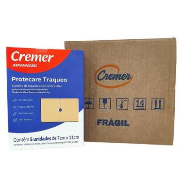 Imagem de Curativo Espuma Para Traqueo Protecare 7 x 11cm Caixa C/6 Cartuchos de