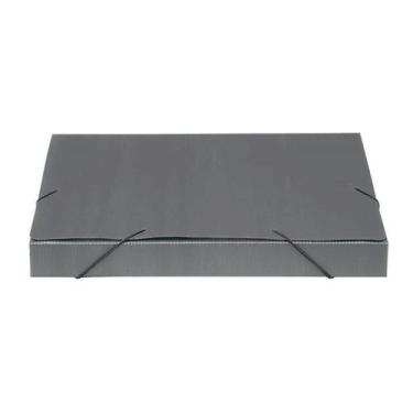 Imagem de Pasta Novaonda Oficio 335x245x55mm Cinza Polibras