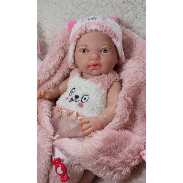 Imagem de Bebê Reborn Realista Silicone + enxoval BBarteiro, Salmo rosa