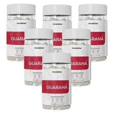 Imagem de 6x Guaraná 500mg -60 Cápsulas- Natunéctar
