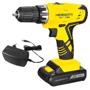 Imagem de Furadeira e Parafusadeira 21V com Bateria e Carregador 40790125 MENEGO