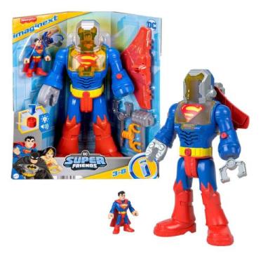 Imagem de Superman Insider e Robô Exoesqueleto c/ Luz e Som - Fisher Price - Mat