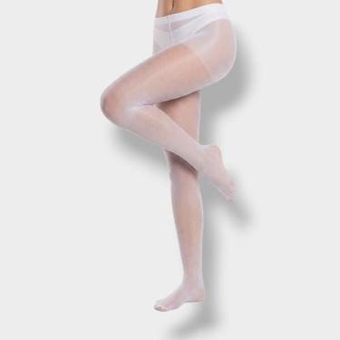 Imagem de Meia Calça Fio 15 Clássica Fina Lupo 5760, P, Branco
