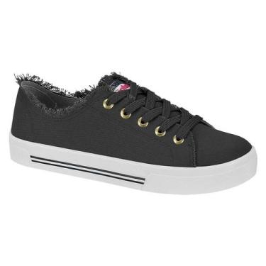 Imagem de Tênis Moleca Flatform Desfiado Feminino, Preto, 36