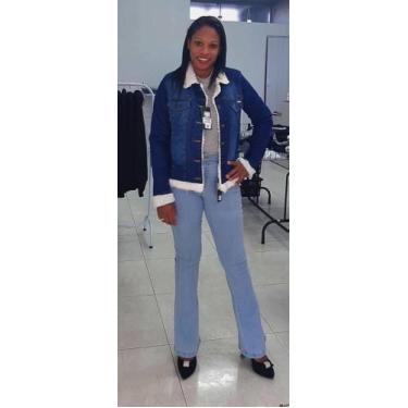 Imagem de Calça jeans feminina flare TAM 44 - Frozini 