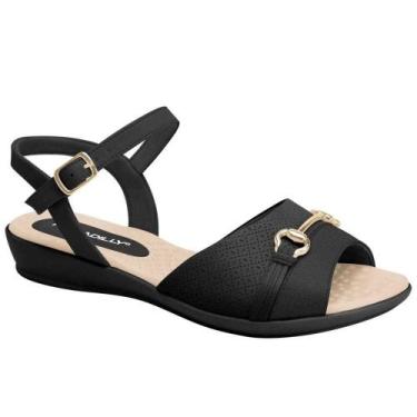 Imagem de Sandália Rasteira Piccadilly Feminina 500366, Preto, 36