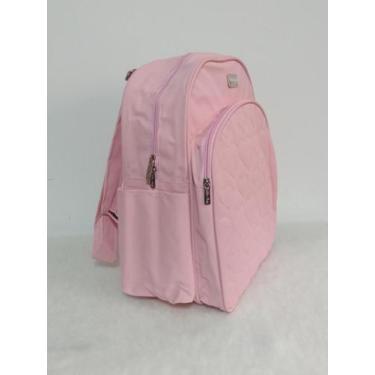 Imagem de Mochila Maternidade G Bebê Coraçãozinho Lilian Baby Coração, Rosa