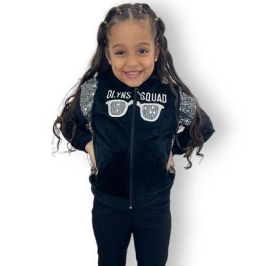 Imagem de Blusa Moletom Plush Menina Aveludada Quentinha Frio inverno - Olyns, P
