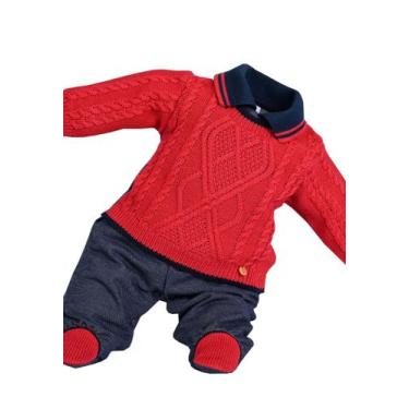 Imagem de Macação Menino Vermelho Beth Bebê, Vermelho, P
