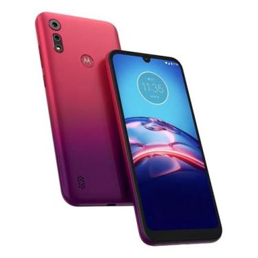 Imagem de Smartphone Moto E6s Tela 6.1 64gb 4 Gb Ram Ver Magenta Cor Vermelho-ma
