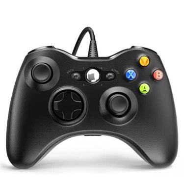 Imagem de Controle com fio para X box 360 PRETO - Max Midia