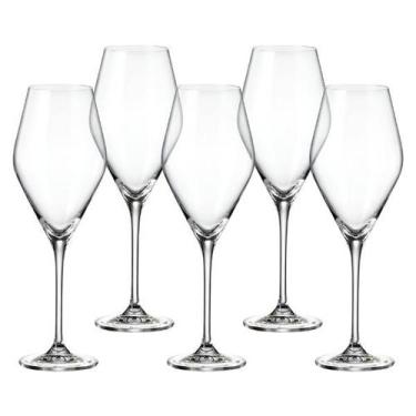 Imagem de Jogo De 6 Taças Para Vinho Tinto 470ml Loxia Crystal Bohemia