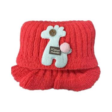 Imagem de Cachecol De Lã Tricotado Infantil De Inverno Para Meninos E Meninas, Q