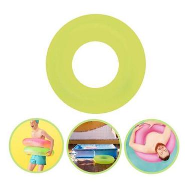 Imagem de Boia Redonda Inflável Neon Piscina Redonda 90 Cm Verão Lazer - Mor, Ve
