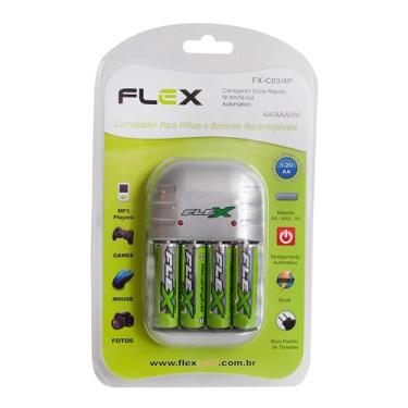 Imagem de Carregador de Pilhas AA/AAA FLEX FXC03-4P