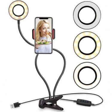 Imagem de Ring Light Completo Suporte Celular Maguiagem Live Stream - MKB