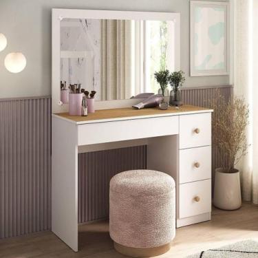 Imagem de Penteadeira Camarim com Espelho e 4 Gavetas Isis Multimóveis MP6101, B