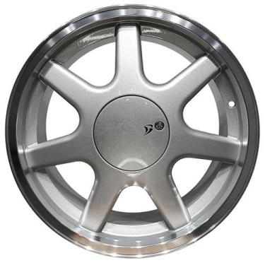 Imagem de Kit 4 Rodas BRW 2180 STTAR Aro 18x6 4x100 Prata Diamantada
