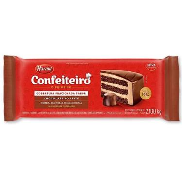 Imagem de Barra Cobertura Harald Confeiteiro 2,1Kg - Ao Leite