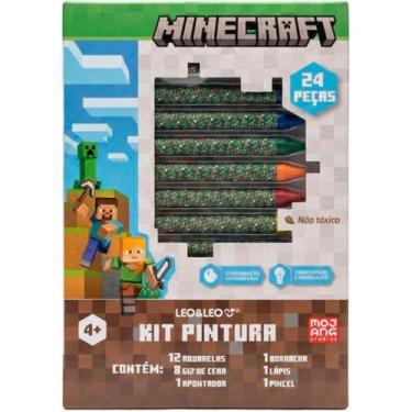 Imagem de Brinquedo Para Colorir Minecraft Kit Pintura Personagens - Leo &Amp