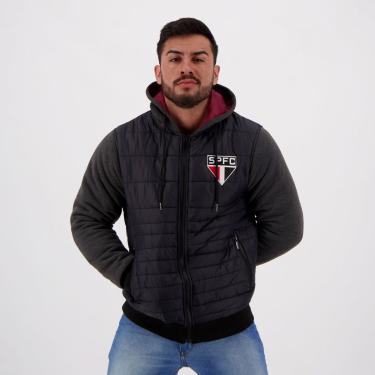 Imagem de Jaqueta Moletom São Paulo Puffer Padding Masculina-Masculino