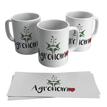 Imagem de Caneca Personalizada Profissões Agronomia Branco 325ml Branco