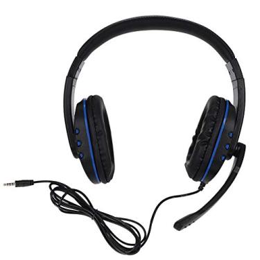 Imagem de Fone de ouvido para jogos - Fone de ouvido para jogos de baixo PC com fio de 3,5 mm - Universal - Fone de ouvido de dupla face - com microfone - para PS4/Slim/Pro/ONES X/Switch