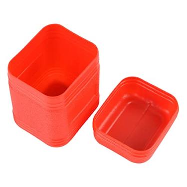 Imagem de de armazenamento de fogão de acampamento dura e leve para atividades de acampamento de pesca ao ar livre, Vermelho11,7x7,2x8,5cm