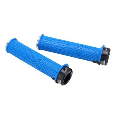 Imagem de Tampa dos punhos do guiador da bicicleta, punhos leves resistentes ao desgaste para bicicleta de montanha(azul)