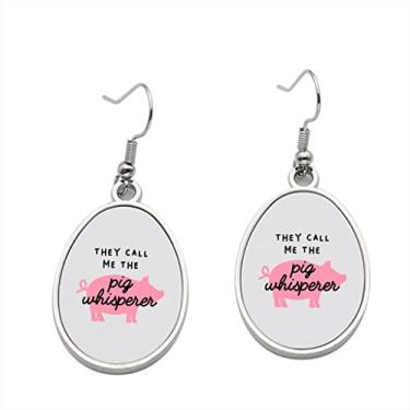 Imagem de Brinco de sussurro de porco – Brincos pendurados para meninas – Presente de festa de aniversário, Metal, Sem pedras preciosas