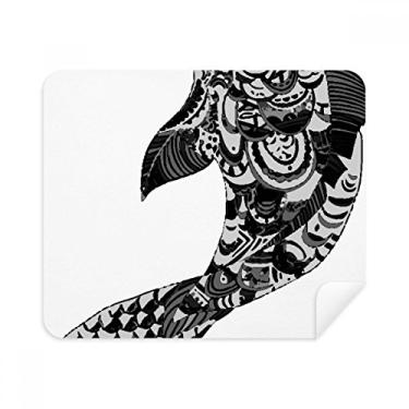 Imagem de China Masterpiece Mountains Rivers Pano de limpeza Limpador de tela 2 peças Tecido de camurça