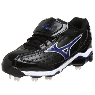 Imagem de Mizuno Sapato de beisebol masculino 9 Spike Classic G5 Low Baseball, Preto/Royal, 13 M