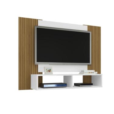 Imagem de Painel Navi Bechara Branco Ripado TV 47 2075567 Sala