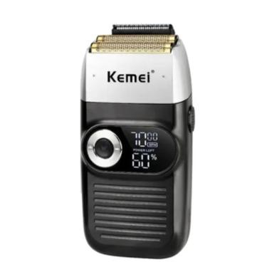 Imagem de Barbeador Elétrico Kemei Km2026 Sem Fio Bateria Recarregavel
