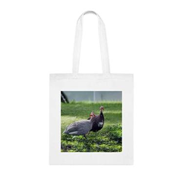 Imagem de Sacola de peru, presente de peru, bolsa de ombro de peru, bolsas reutilizáveis, ideia de presente de cesta de Natal de aniversário, presente para ela, presente para ele, bolsa feminina, Branco