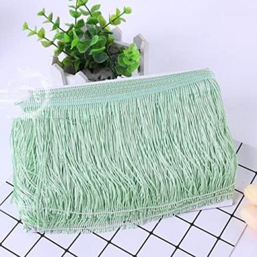 Imagem de 1 peça 15 cm de largura de poliéster borla densa franja aparar rendas saia de dança de palco latino vestuário acessórios diy, 16