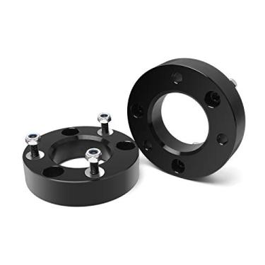 Imagem de ZY Wheel Kit de nivelamento dianteiro espaçadores para 2004-2019 Ford F150 2003-2017 Ford Expedition 2005-2008 Lincoln Mark LT 2WD e 4WDZY WHEEL 2'' preto FDF