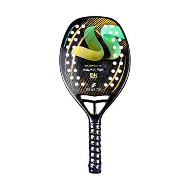 Imagem de Raquete de Beach Tennis Seaside Carbon 6K Golden Edition Com Capa