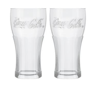 Imagem de Kit Copo Coca-Cola Contour De Vidro 300ML Nadir Figueiredo 2Un