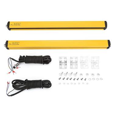 Imagem de DC24V NPN-NC sensor fotoelétrico infravermelho com grade de segurança 2 feixes opcionais 10 feixes BEM1040-30NB/12 BEM1240-30NB amarelo (10 feixes BEM1040-30NB)